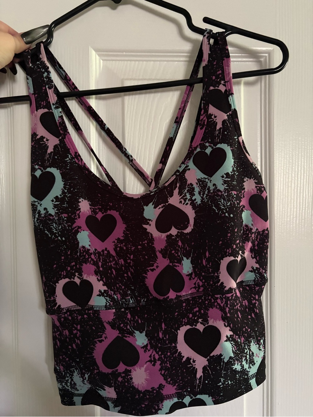 POPfit VIP exclusive Heart Splat Sports bra XL